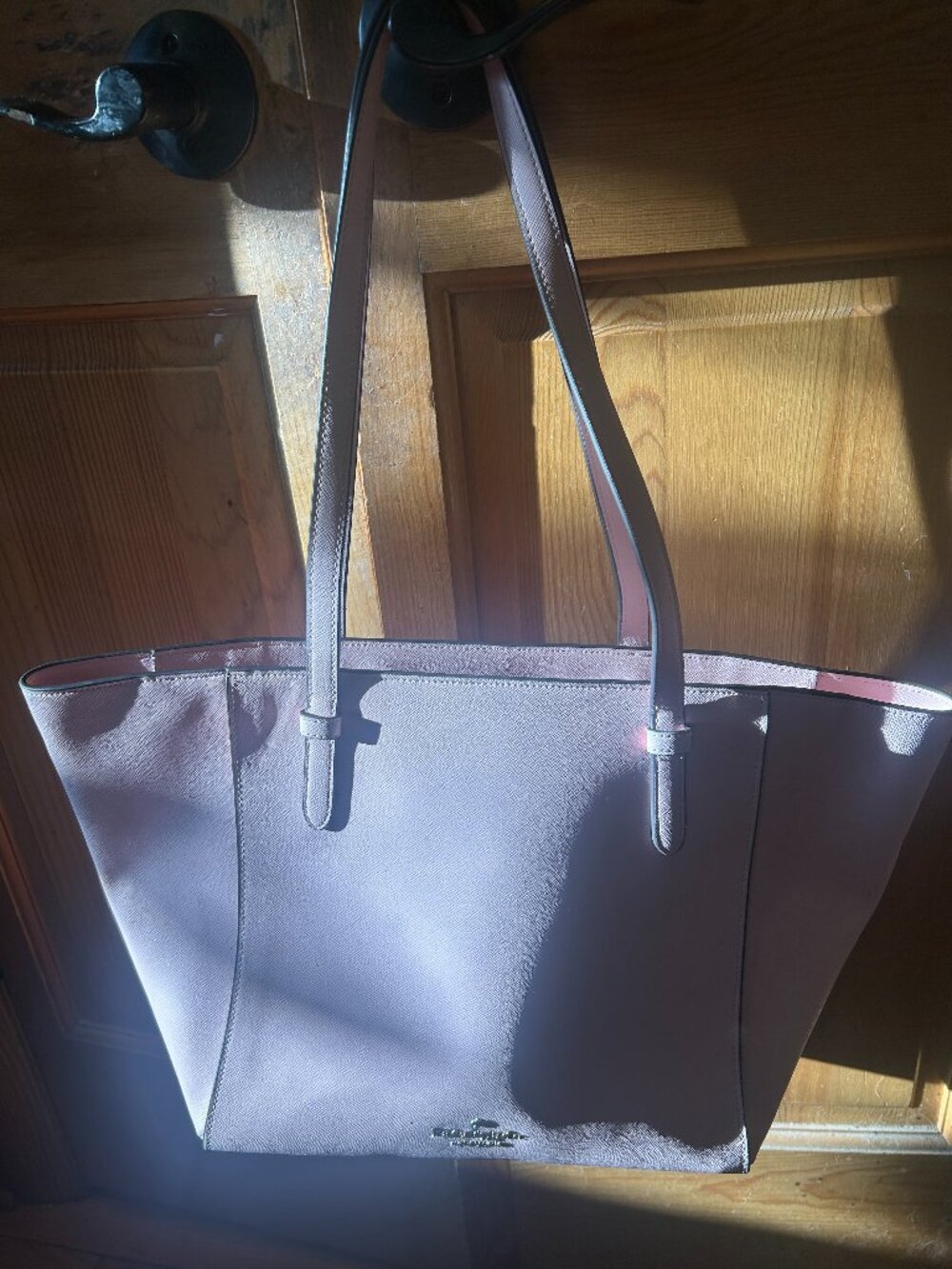 XL Kate Spade Baby Pink Leather Tote